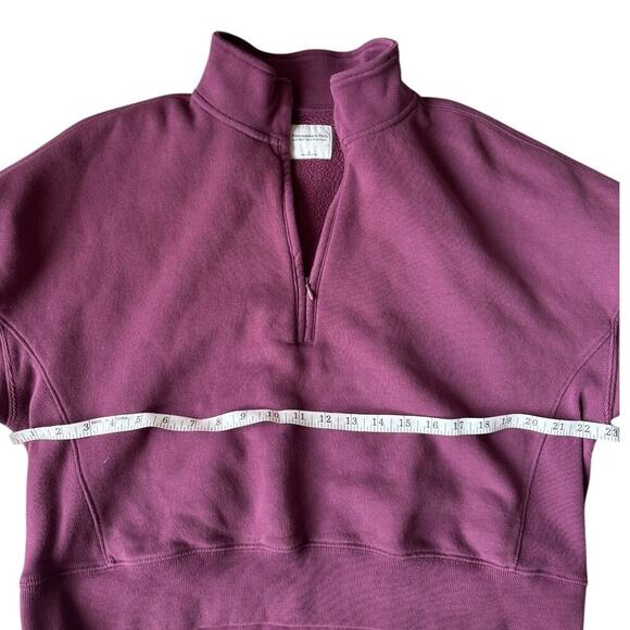Abercrombie & Fitch Cropped Quarter Zip Sweatshirt - Picture 6 of 7
